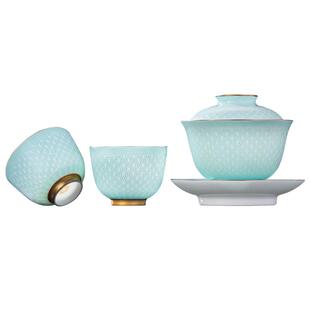 景德镇陶瓷茶具套装泡茶盖碗茶杯男女士泡茶2026个人专用新款高端