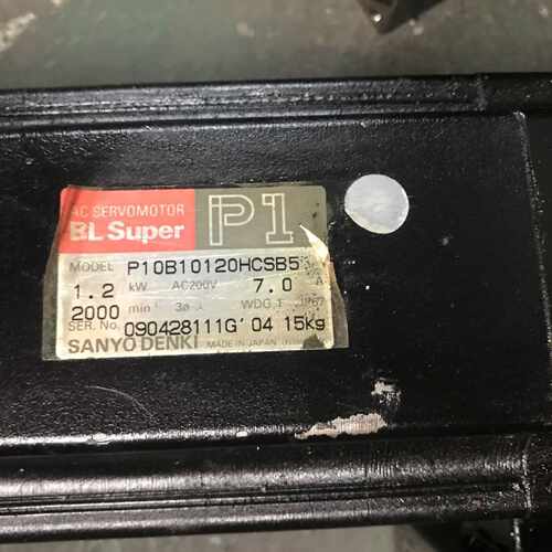 议价三洋伺服电机P10B10120HCSB5现货出售，包好，保质三个月
