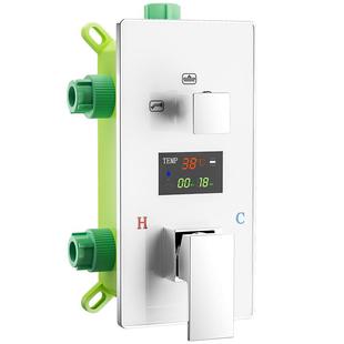 暗装花洒预埋盒配件混水阀暗藏嵌入墙式隐形冷热水淋浴器恒温套装