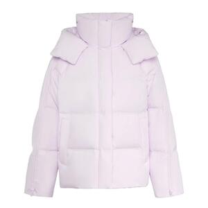 雪中飞2025春新款连帽纯色极简韩版短款女式百搭时尚羽绒服
