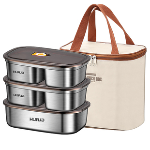 304不锈钢保温饭盒上班族2025新款微波炉加热带饭便当盒多层餐盒