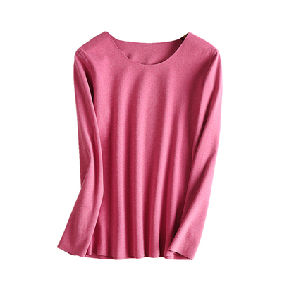 双面德绒打底衫加绒t恤内搭上衣