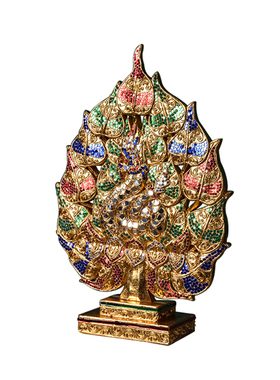 东南亚风格生肖金箔龙桌面摆件