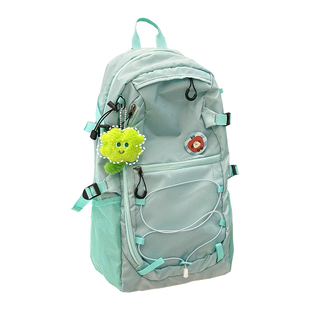 山系复古运动双肩包女户外休闲登山包旅游徒步轻便背包学生书包潮