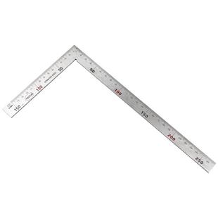 多功能拐尺直角尺90度角尺不锈钢加厚木工测量尺子万用L型板尺曲