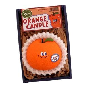 O:urHome假日便利店/橙橘子香薰蜡烛礼盒新年节可爱小众生日礼物