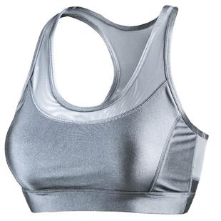 Monster Guardians 女子太空银运动防震跑步文胸聚拢健身内衣BRA