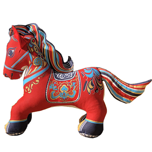 2026马年吉祥物非遗文创布偶摆件手工艺品 布络马中国风特色礼品