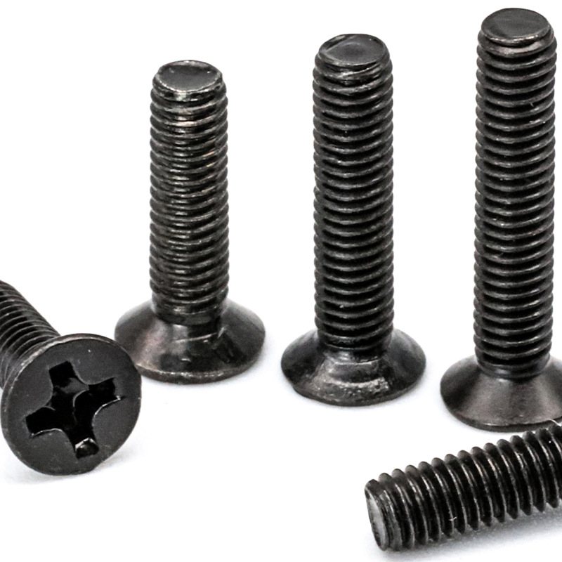 450/650/720PCS黑色十字沉头螺丝套装平头螺丝盒装电脑笔记螺丝钉