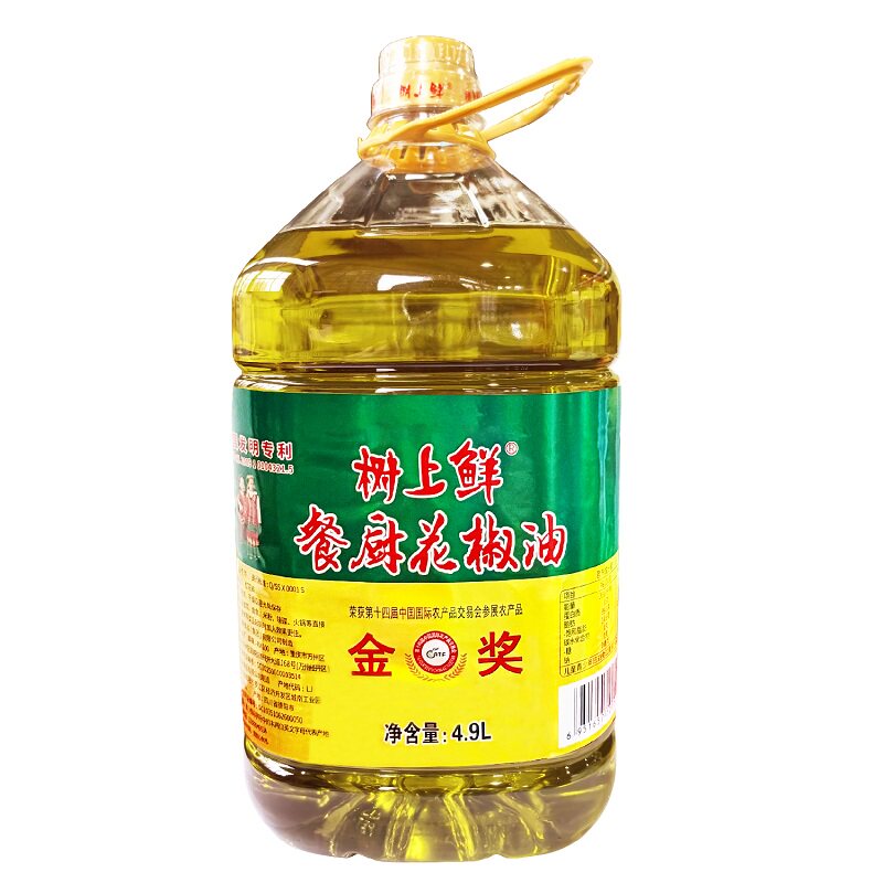 树上鲜特麻红花椒油商用大桶麻油