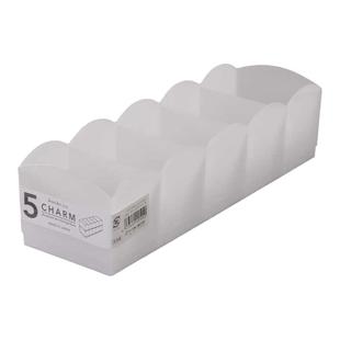 日本进口袜子收纳盒丝巾内衣裤抽屉整理盒分格神器桌面小物分类盒