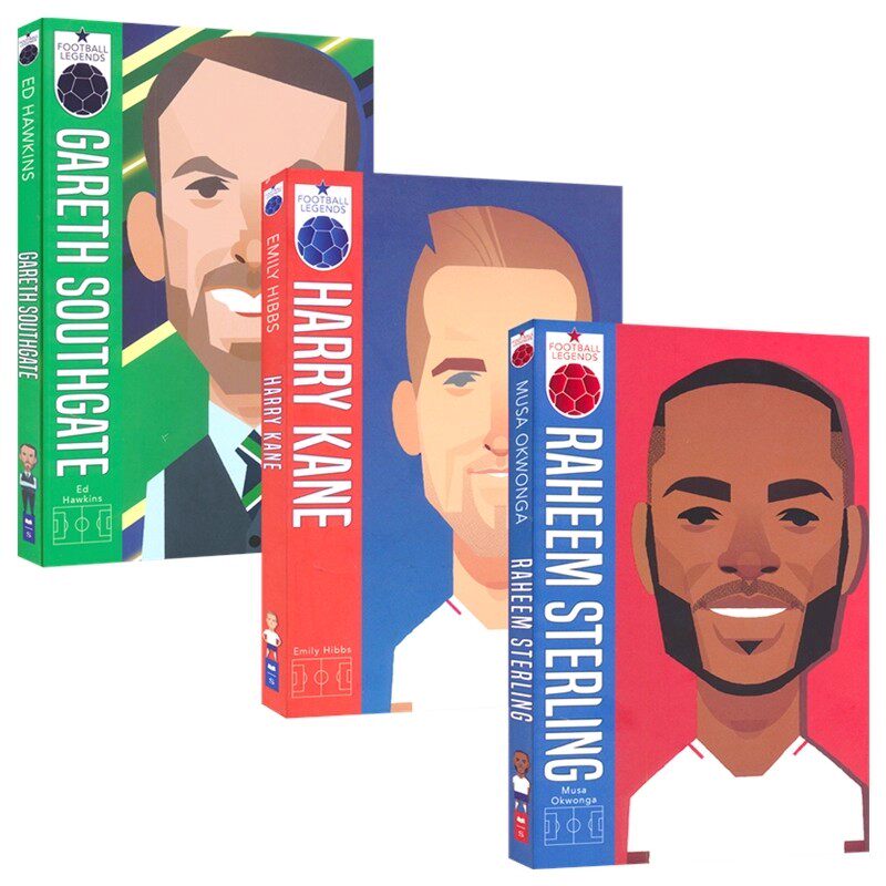 Football Legends 足球传奇人物3册套装 名人传记故事 章节小说 球员生平 足球知识 青少年英语课外读物 英文原版进口儿童图书