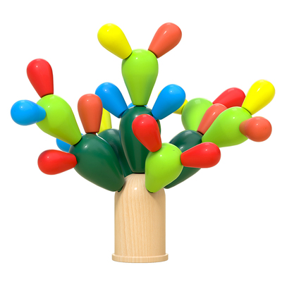 平衡仙人掌蒙氏早教益智拼装玩具