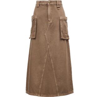 Vero Moda奥莱半身裙夏季新商场同款休闲舒适含棉工装气质牛仔裙