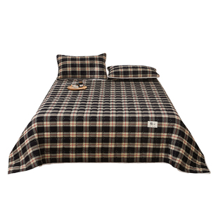 纯棉床盖双面全棉a类高端榻榻米床单铺床加厚防滑三件套四季通用