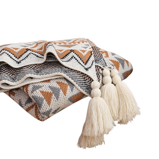 纳瓦霍日加厚针织婴儿波西米亚春季办公室卧室午睡空调毯沙发毛毯