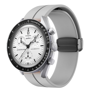 欧米茄联名斯沃琪行星磁吸折叠扣手表带月相地相OMEGA SWATCH1965