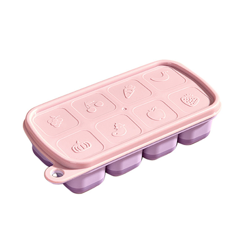 冰块模具硅胶家用雪糕冰箱制冰盒按压冻冰块神器制冰盒食品级冰格