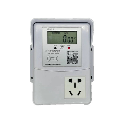 大功率电动汽车室外手机扫码刷卡支付插座新能源充电桩四轮金雀