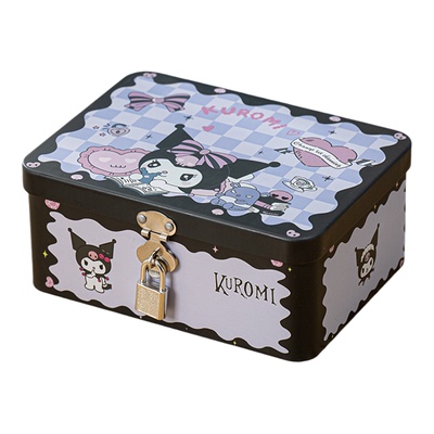 桌面收纳盒带锁存钱储蓄罐手机隐私学生宿舍保管匣子密码锁小箱子