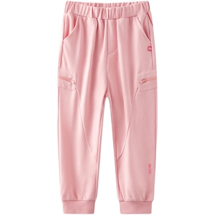 MQD童装男童裤子运动裤秋冬款儿童休闲裤针织裤女童加绒卫裤