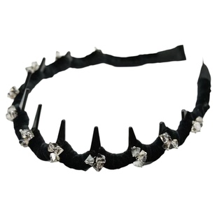 诗泊雅 日韩气质水钻蝴蝶发箍女新款网红波浪形防滑碎发洗脸头箍