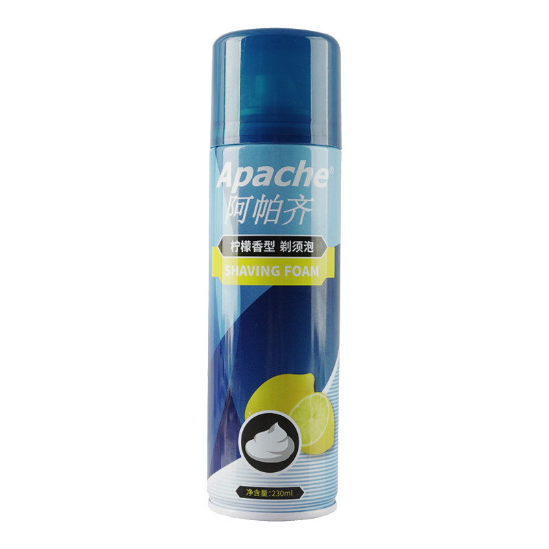 apache阿帕齐剃须泡沫柠檬五瓶装