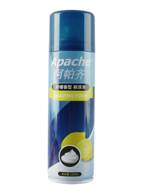 apache阿帕齐剃须泡沫柠檬五瓶装