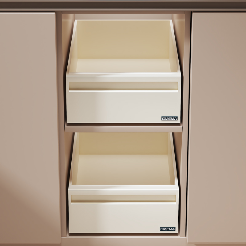 厨房柜内抽屉橱柜拉篮抽屉式抽拉式置物架调料收纳盒水槽下收纳架