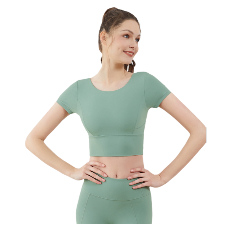 BWELL瑜伽服上衣女专业健身性感