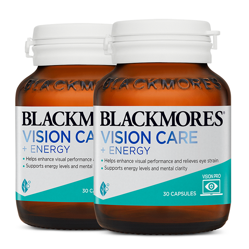 澳佳宝BLACKMORES多效护眼焕能叶黄素胶囊30片*2瓶官方旗舰店正品