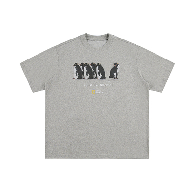 Dream made 美式企鹅涂鸦短袖男款夏季2026新款索罗娜T恤男生上衣