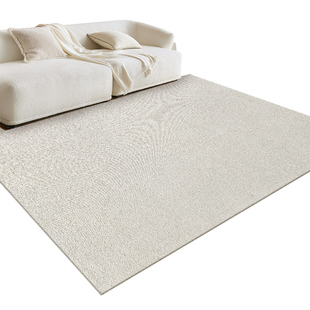 赛波斯新西兰进口素色羊毛地毯米绒花高级感极简客厅卧室青山美宿