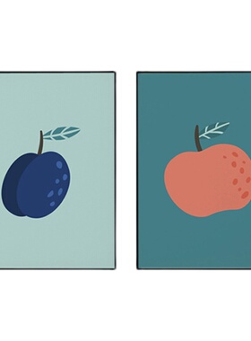简约水果小清新装饰贴画