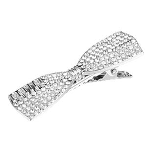 【蜜桃茶】闪亮芭比 蝴蝶结锆石发夹女精致侧边夹高级感刘海夹子