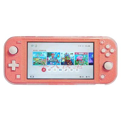 FOR任天堂新品SWITCH LITE闪光透明水晶壳 主机一体PC硬壳保护壳