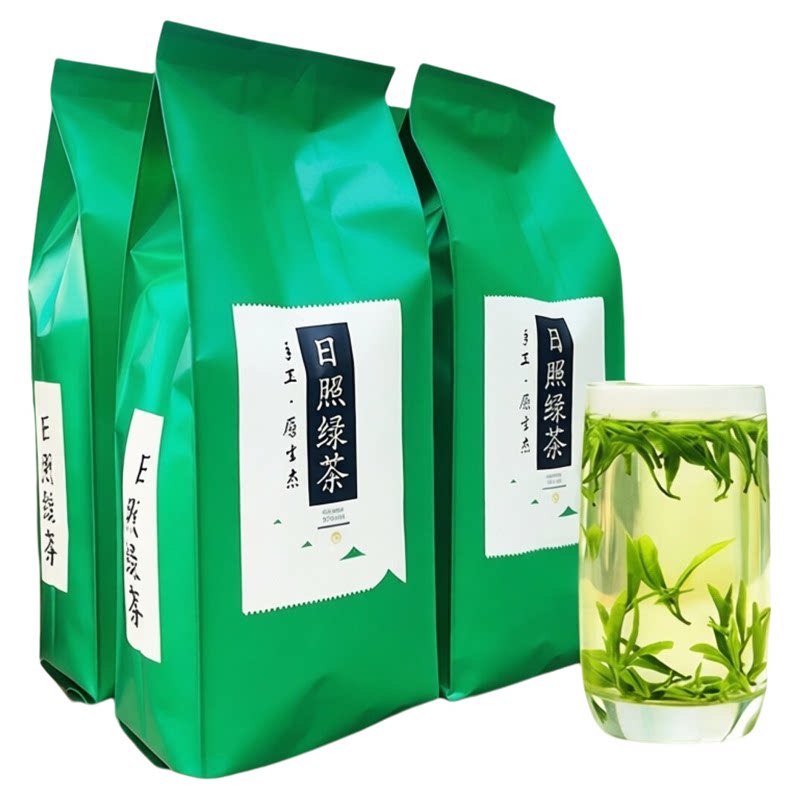 日照绿茶2026新茶叶春茶明前特级豆香板栗香浓香型礼盒装散装500g