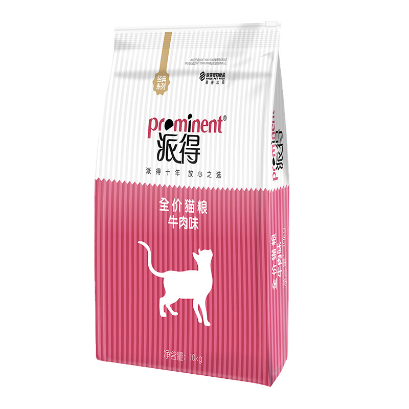 派得猫粮10kg牛肉味通用全阶段
