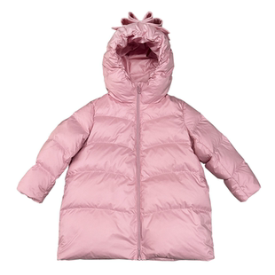 Qimoo淇木25冬季新款儿童中长款羽绒服女童保暖厚外套QSS4YP124A