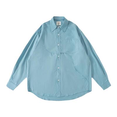 LRMADE对称异形挂片长袖衬衫