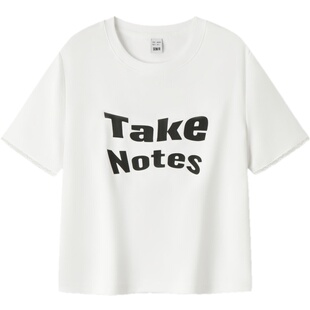 森马短袖T恤女短款修身拼接蕾丝上衣简约夏休闲字母衣服潮流个性