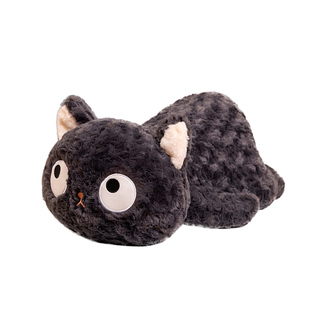 新款卡通猫咪抱枕毛绒玩具傲娇翻白眼小猫玩偶布娃娃礼物飘窗摆件