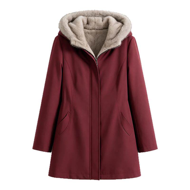 整貂水貂毛内胆派克服女短款2026新款可拆卸貂皮大衣尼克服皮草冬