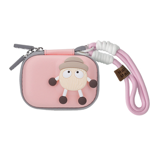 XFJI适用大疆DJI action6运动相机收纳包硬壳大疆保护套机身Action6保护套卡通便携包马卡龙色系防水配件盒