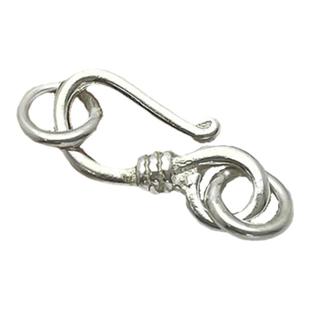 S925纯银勾扣S扣挂勾扣子手链项链连接扣DIY手工材料手绳挂绳配件