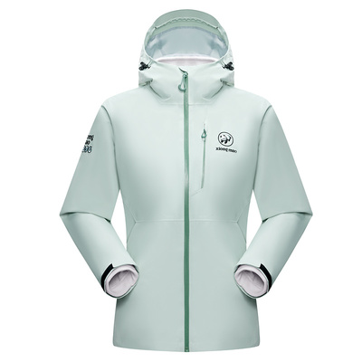 熊猫户外三合一冲锋衣抓绒