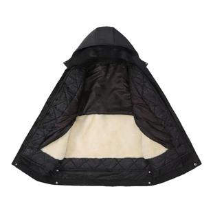 羊皮毛一体防寒服男冬季加厚劳保多功能保安中老年羊皮袄中长款