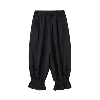 RAWSTONE真丝混纺松紧腰灯笼裤