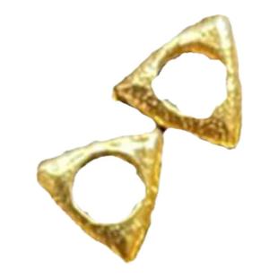 18K金配件隔珠古法车轮珠手链项链黄金垫片手工串au750隔片配件