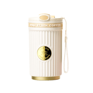 大嘴猴陶瓷内胆保温杯女吸管杯高颜值保冷新款水杯随行咖啡杯礼物